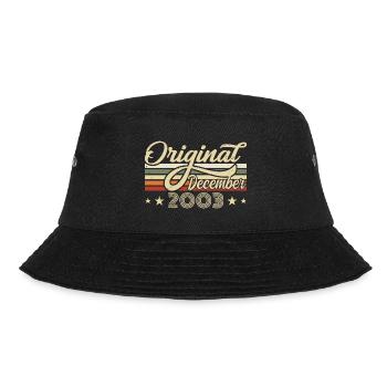 December 2003 - Birthday present December 2003 - Bucket Hat - black - Front - Lela (165cm)