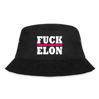 Fuck elon - Bucket Hat - Schwarz - Vorne - Lela (165cm)