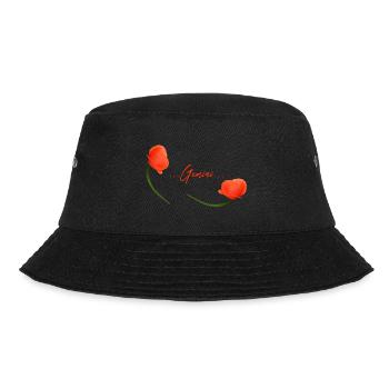 Gemini Poppy Poppy Zodiac Sign Gemini - Bucket Hat - black - Front - Lela (165cm)