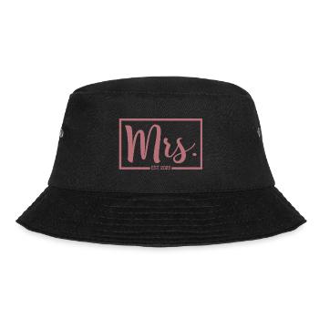 Mme Est. 2023 Fiançailles Mariage Douche nuptiale - Bob - noir - Devant - Lela (165cm)