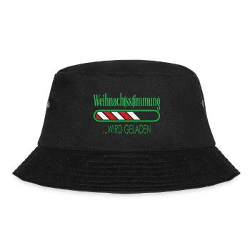 Weihnachtsstimmung wird geladen - Bucket Hat - Schwarz - Vorne - Lela (165cm)