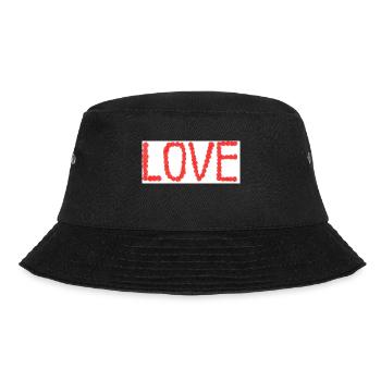 love - Bucket Hat - Schwarz - Vorne - Lela (165cm)