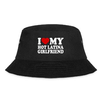 I love my hot latina girlfriend - Bucket Hat - Schwarz - Vorne - Lela (165cm)