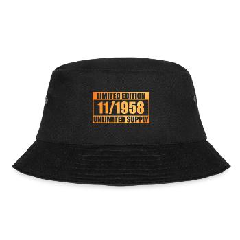 65th Birthday Limited Edition - ꝏ Supply 11/1958 - Bucket Hat - black - Front - Lela (165cm)