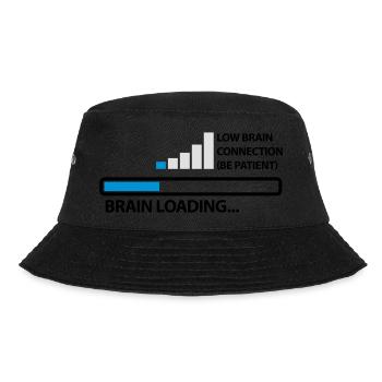 low_brain_connetion_loading_3c - Bucket Hat - black - Front - Lela (165cm)