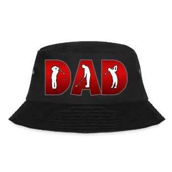 Golf Golf Golfer DAD - Bucket Hat - Schwarz - Vorne - Lela (165cm)