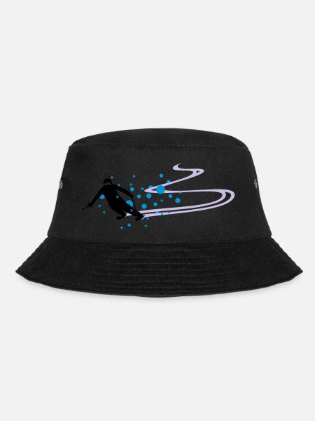 Sport - Skifahrer - Bucket Hat - Schwarz