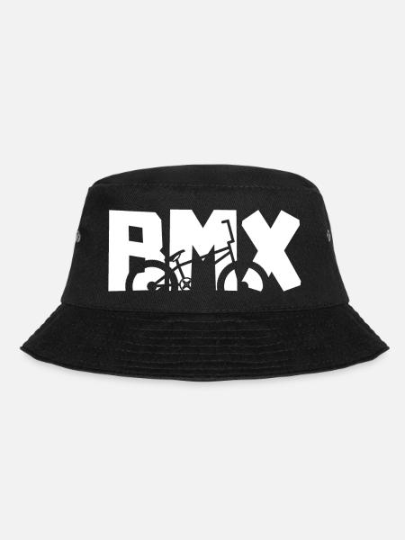BMX Rider Shirt – Cool Bike Design - Bucket Hat - black