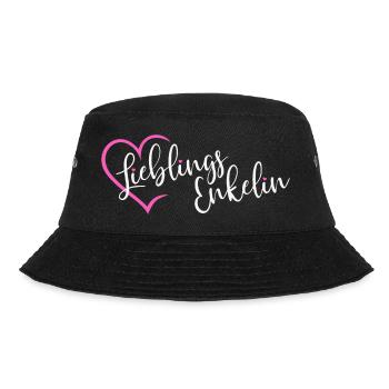 Lieblingsenkelin Lieblings Enkelin - Bucket Hat - Schwarz - Vorne - Lela (165cm)