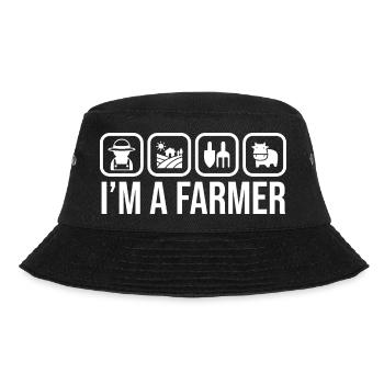 Handwerker Stolzer Landwirt Bauer - Bucket Hat - Schwarz - Vorne - Lela (165cm)