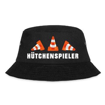 Hütchenspieler - Straßenbau (1) - Bucket Hat - Schwarz - Vorne - Lela (165cm)