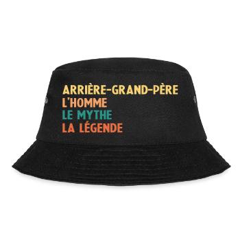 Arrière Grand-Père L'homme Le mythe La légende - Bob - noir - Devant - Lela (165cm)