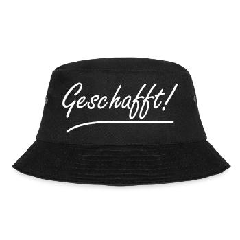 Geschafft Bachelor Abschluss Certified Geschenk - Bucket Hat - Schwarz - Vorne - Lela (165cm)