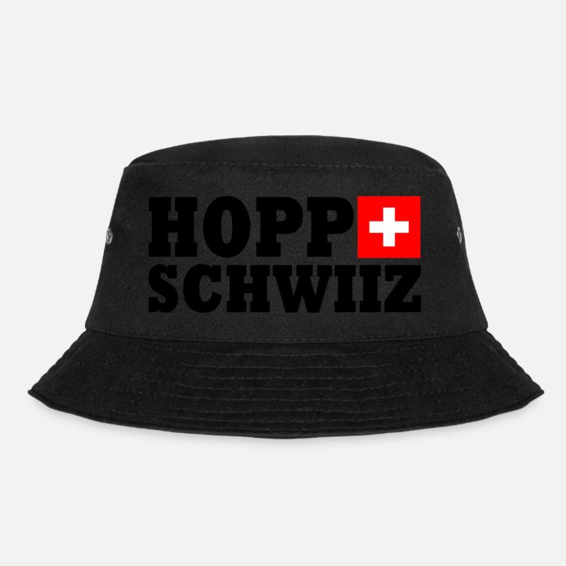 Hopp schwiiz - Bucket Hat - Schwarz