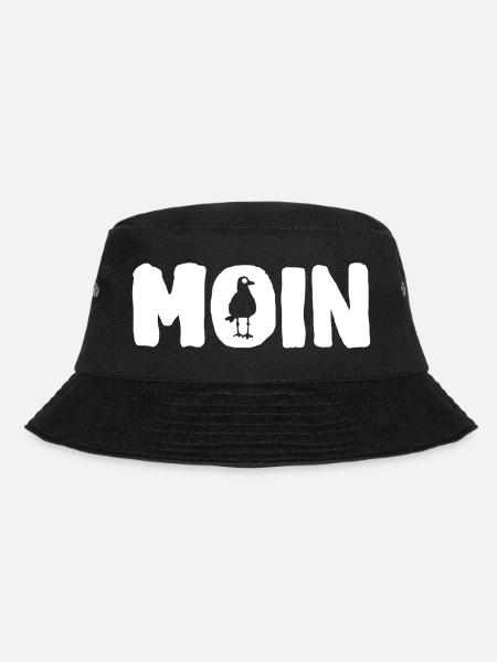 Moin | die Möwe - Bucket Hat - Schwarz