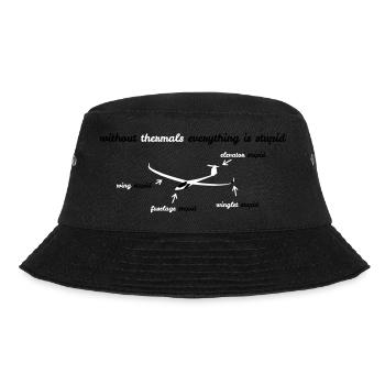 Glider Gliding Gliding Gliding Glider - Bucket Hat - black - Front - Lela (165cm)