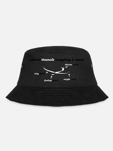 Glider Gliding Gliding Gliding Glider - Bucket Hat - black