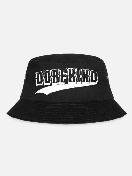 dorf dorfkind aufkleber sticker dorfi stadt fest - Bucket Hat - Schwarz