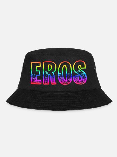 eros rs regenbogen - Bucket Hat - Schwarz
