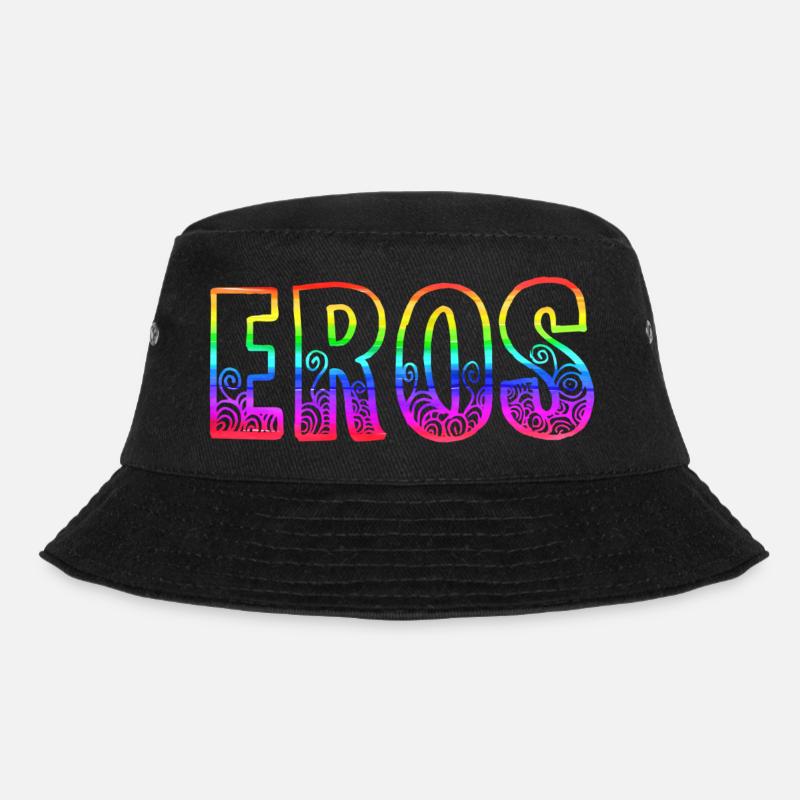 eros rs regenbogen - Bucket Hat - Schwarz
