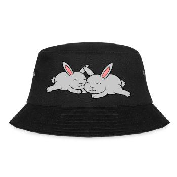 2 lapins amoureux - Bob - noir - Devant - Lela (165cm)