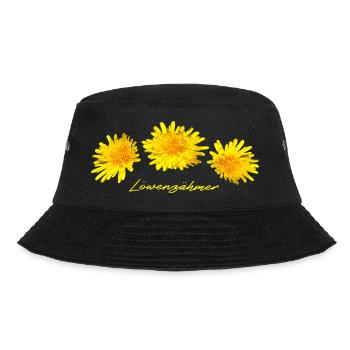 Löwenzahn Pusteblume Löwenzähmer Löwe - Bucket Hat - Schwarz - Vorne - Lela (165cm)