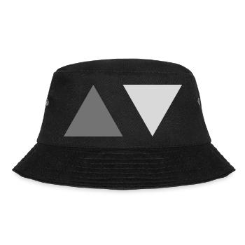 Dreiecke - Bucket Hat - Schwarz - Vorne - Lela (165cm)