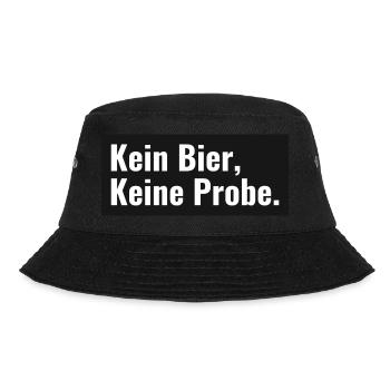 Kein Bier - Bucket Hat - Schwarz - Vorne - Lela (165cm)