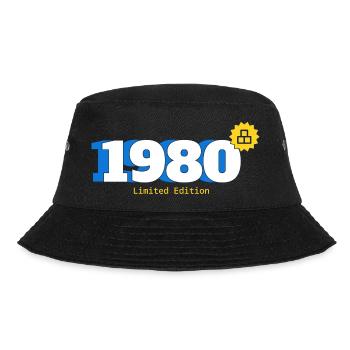 Retro 1980 Limited Edition - Bucket Hat - Schwarz - Vorne - Lela (165cm)
