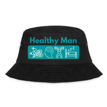 Healthy Man T-shirt Healthy Man - Bucket Hat - Schwarz - Vorne - Lela (165cm)