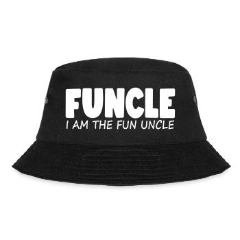 funcle spass onkel - Bucket Hat - Schwarz - Vorne - Lela (165cm)