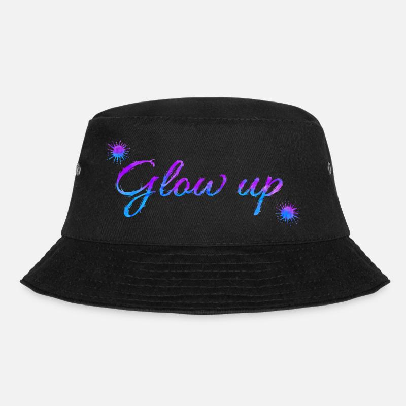 Glow up - Bucket Hat - black