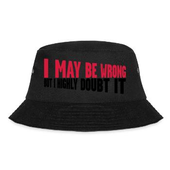 I may be wrong - Bucket Hat - black - Front - Lela (165cm)