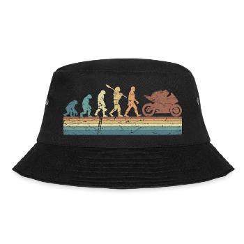 Motorcycle Evolution Vintage Shadow Biker - Bucket Hat - Schwarz - Vorne - Lela (165cm)