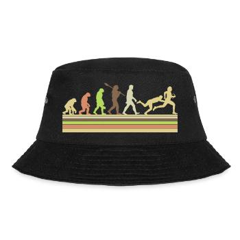 Rugby Ball Sport Player Retro Evolution Rugby Team - Bucket Hat - black - Front - Lela (165cm)