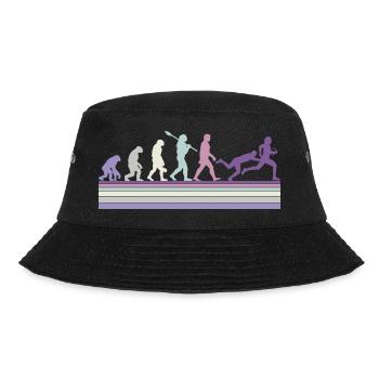Rugby Ball Sport Player Retro Evolution Rugby Team - Bucket Hat - black - Front - Lela (165cm)