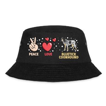 Bluetick Coonhound Gift Funny Saying - Bucket Hat - black - Front - Lela (165cm)