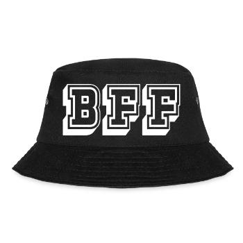 BFF Tshirt white - Bucket Hat - Schwarz - Vorne - Lela (165cm)