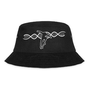 Skateboard DNA Longboard Skater Skateboarding - Bucket Hat - Schwarz - Vorne - Lela (165cm)