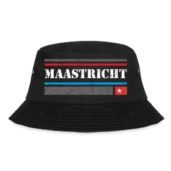 Maastricht Design - VINTAGE - Bucket Hat - black - Front - Lela (165cm)