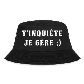 T’inquiète je gère - Bob - noir - Devant - Lela (165cm)
