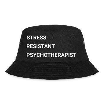 Stress Resistant Psychotherapist - Bucket Hat - black - Front - Lela (165cm)