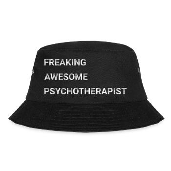 Freaking Awesome Psychotherapist - Bucket Hat - black - Front - Lela (165cm)