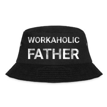 Workaholic Father - Bucket Hat - black - Front - Lela (165cm)