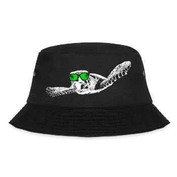 Meeresschildkröte Ozean Naturfans Sonnenbrille Tie - Bucket Hat - Schwarz - Vorne - Lela (165cm)