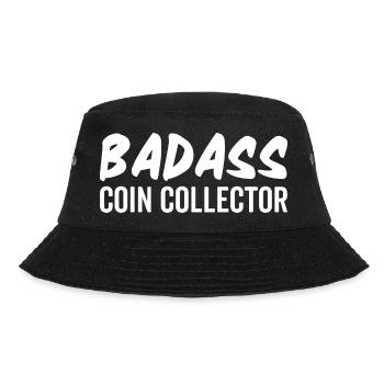 Badass Münzsammler - Bucket Hat - Schwarz - Vorne - Lela (165cm)