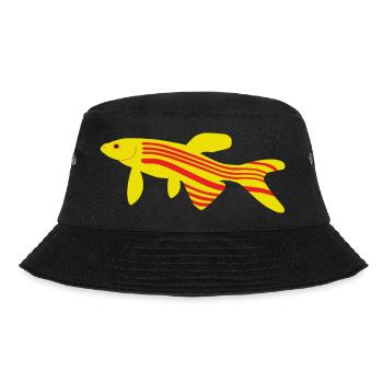 Danio rerio Zebrafish red and yellow - Bucket Hat - black - Front - Lela (165cm)