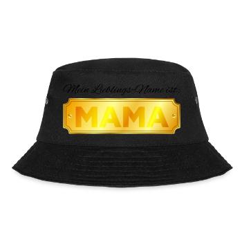My favorite name is MAMA - Mother's Day Gift - Bucket Hat - black - Front - Lela (165cm)