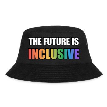 The Future Is Inclusive LGBT Pride Rainbow - Bucket Hat - black - Front - Lela (165cm)
