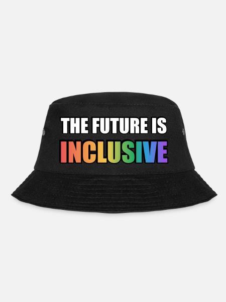 The Future Is Inclusive LGBT Pride Rainbow - Bucket Hat - black